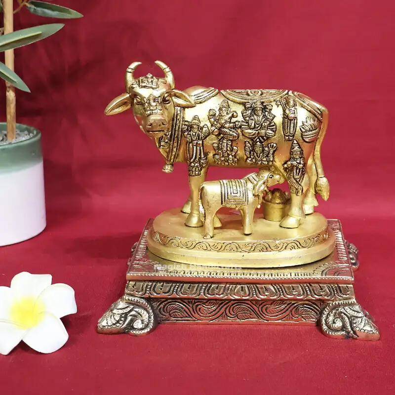 8x6x2 Inches Brass Peedam/Stool SC - image 4