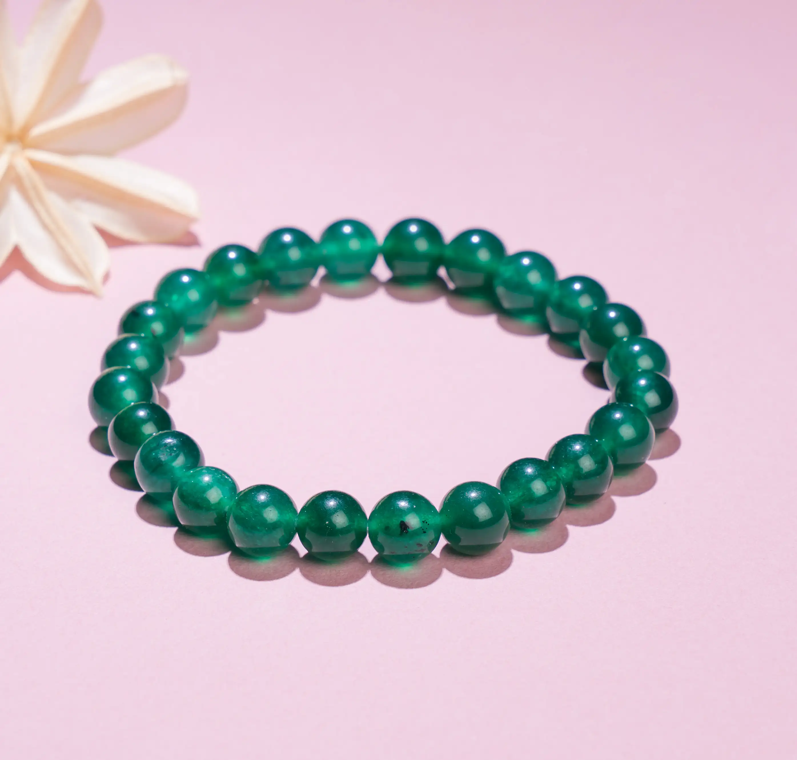Green Jade crystal Bracelet 8mm