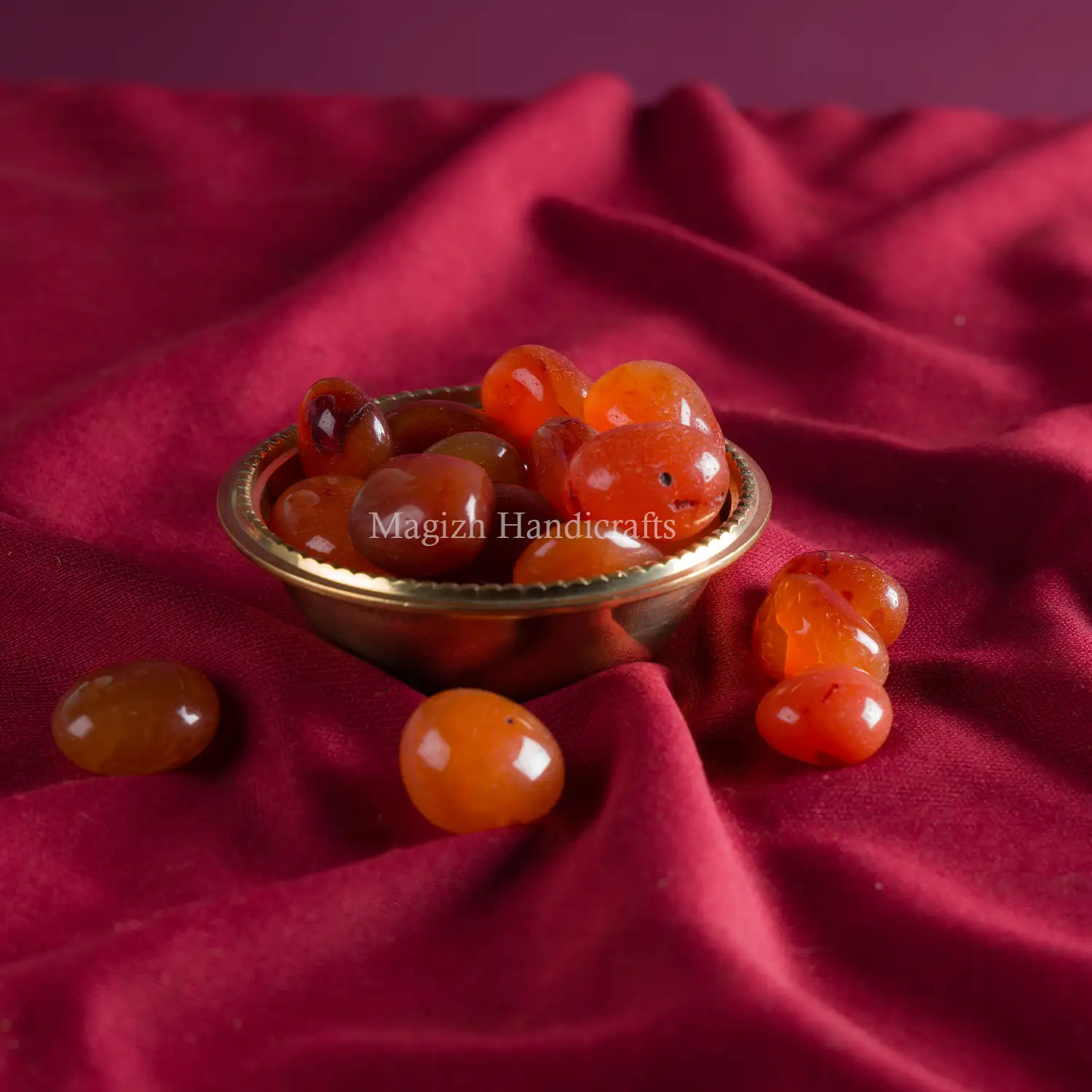 Carnelian crystal tumble stones - image 2