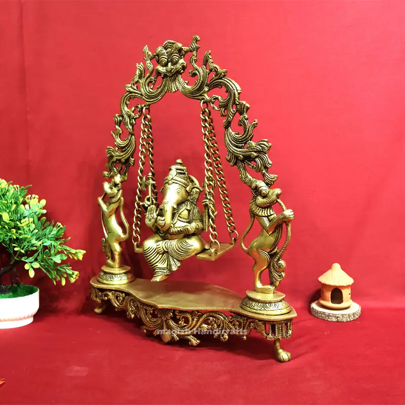 18 inches Brass Jula / Swing Ganesha SC - image 3
