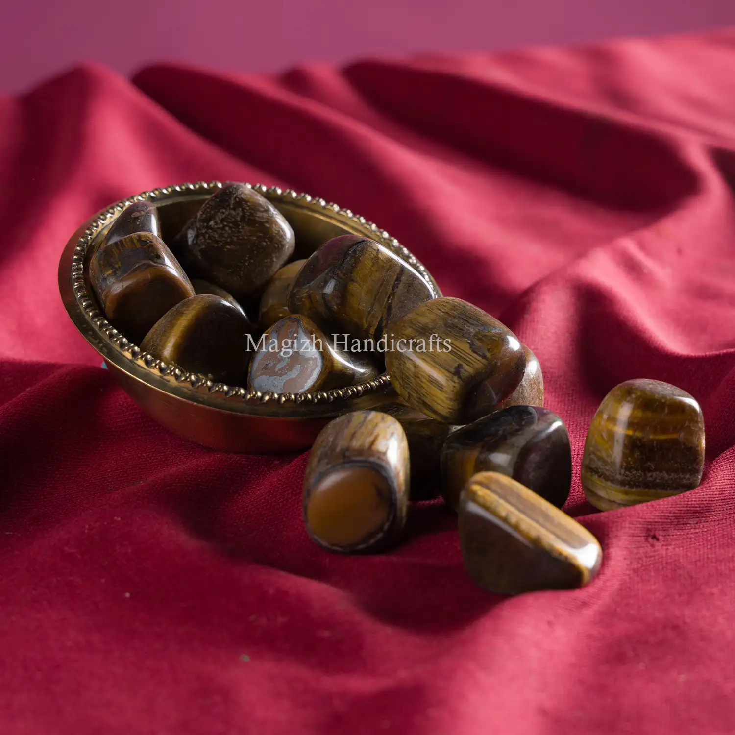 Tiger eye tumble stones - image 2