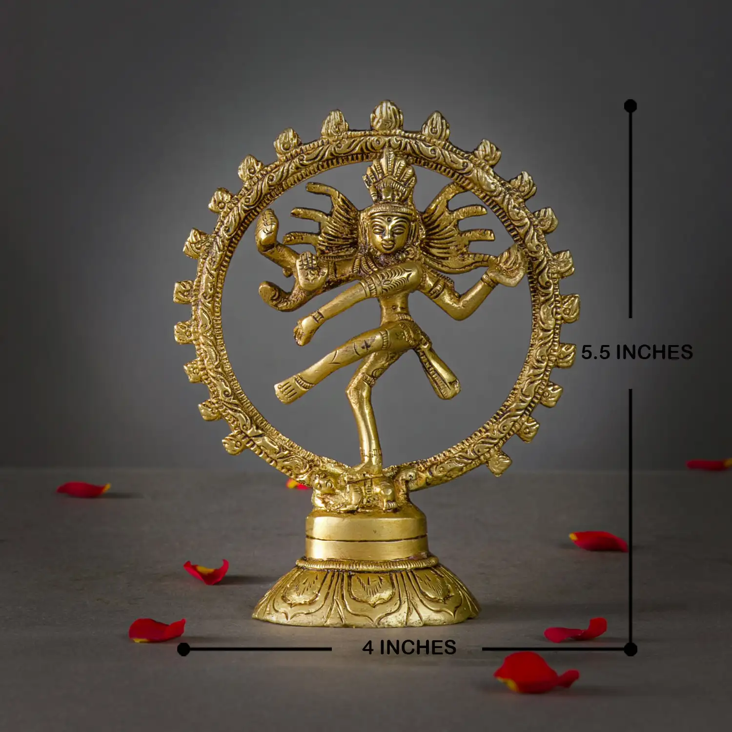 5 inches Brass Lord Natrajar Idol - image 5
