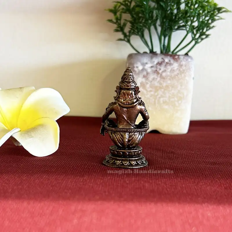 2 inches Copper Ayyappan idol - secondary