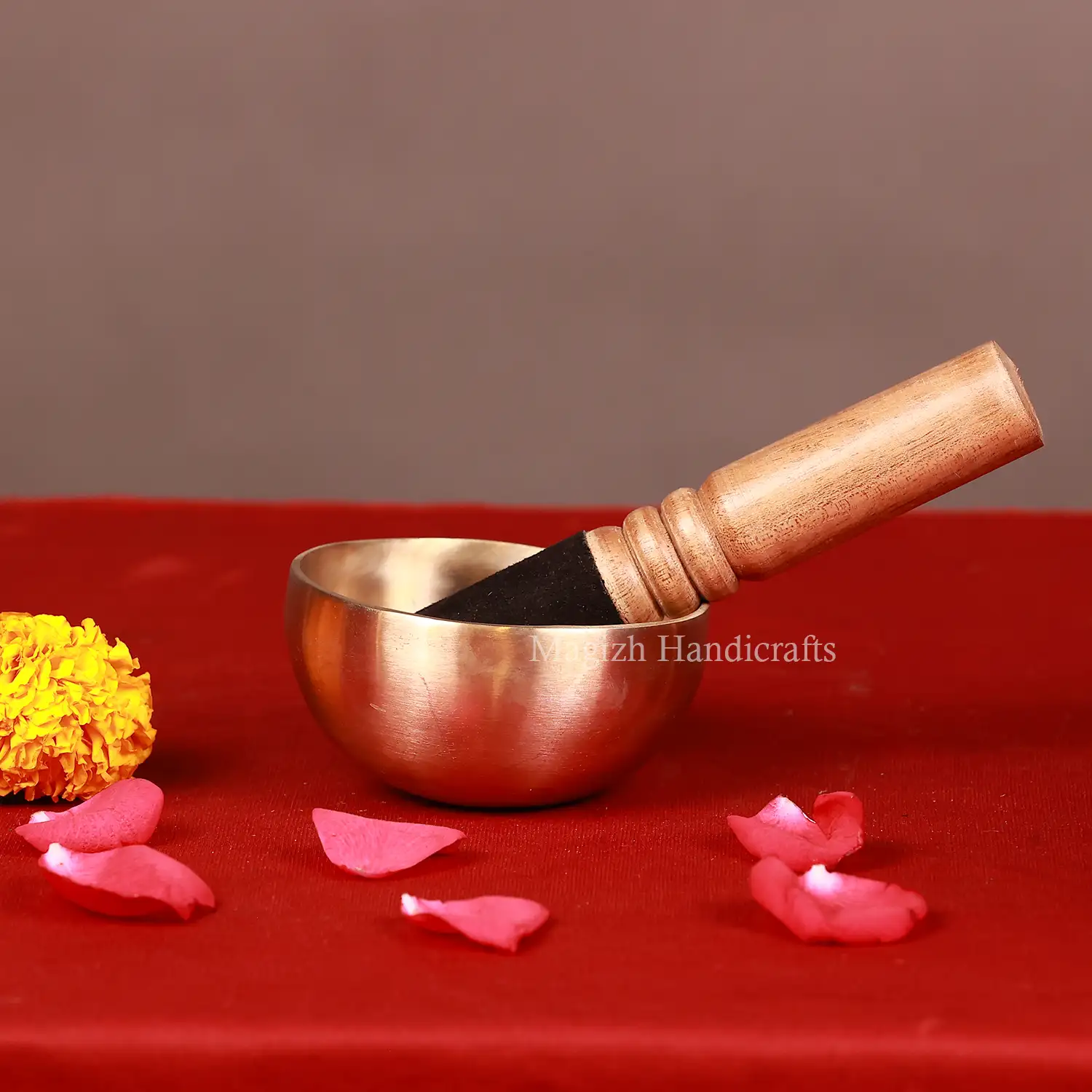 4 inches Hand made Bronze singing bowl - image 1
