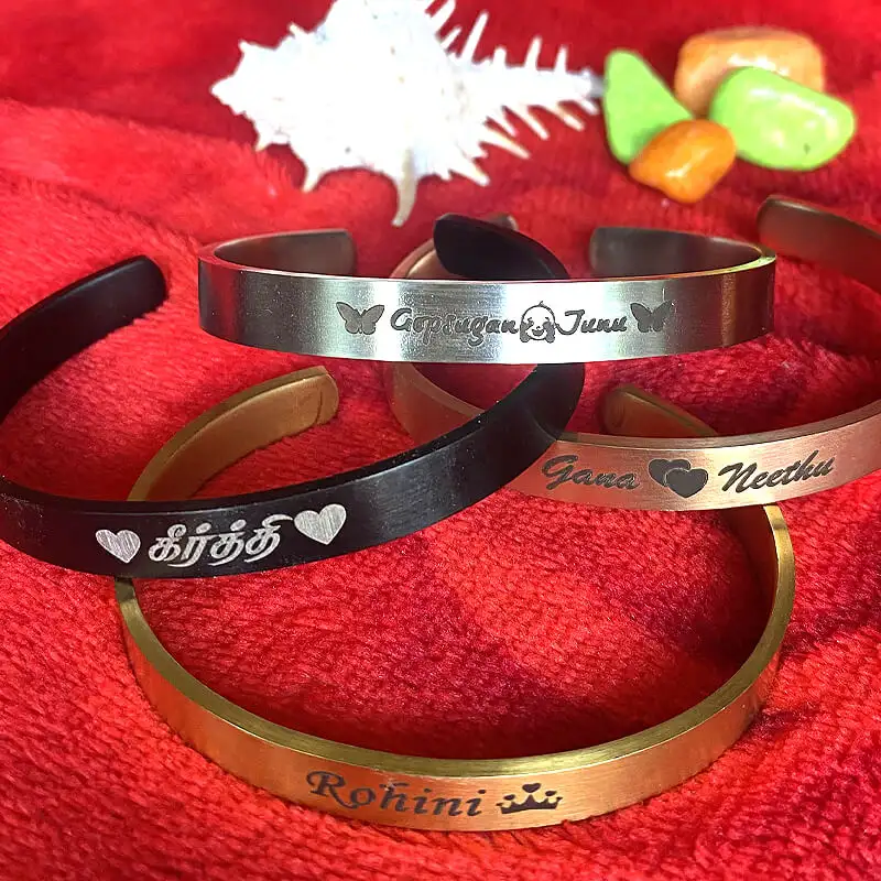 Free size Premium quality Stainless Steel Bracelet - Rose Gold Cuff