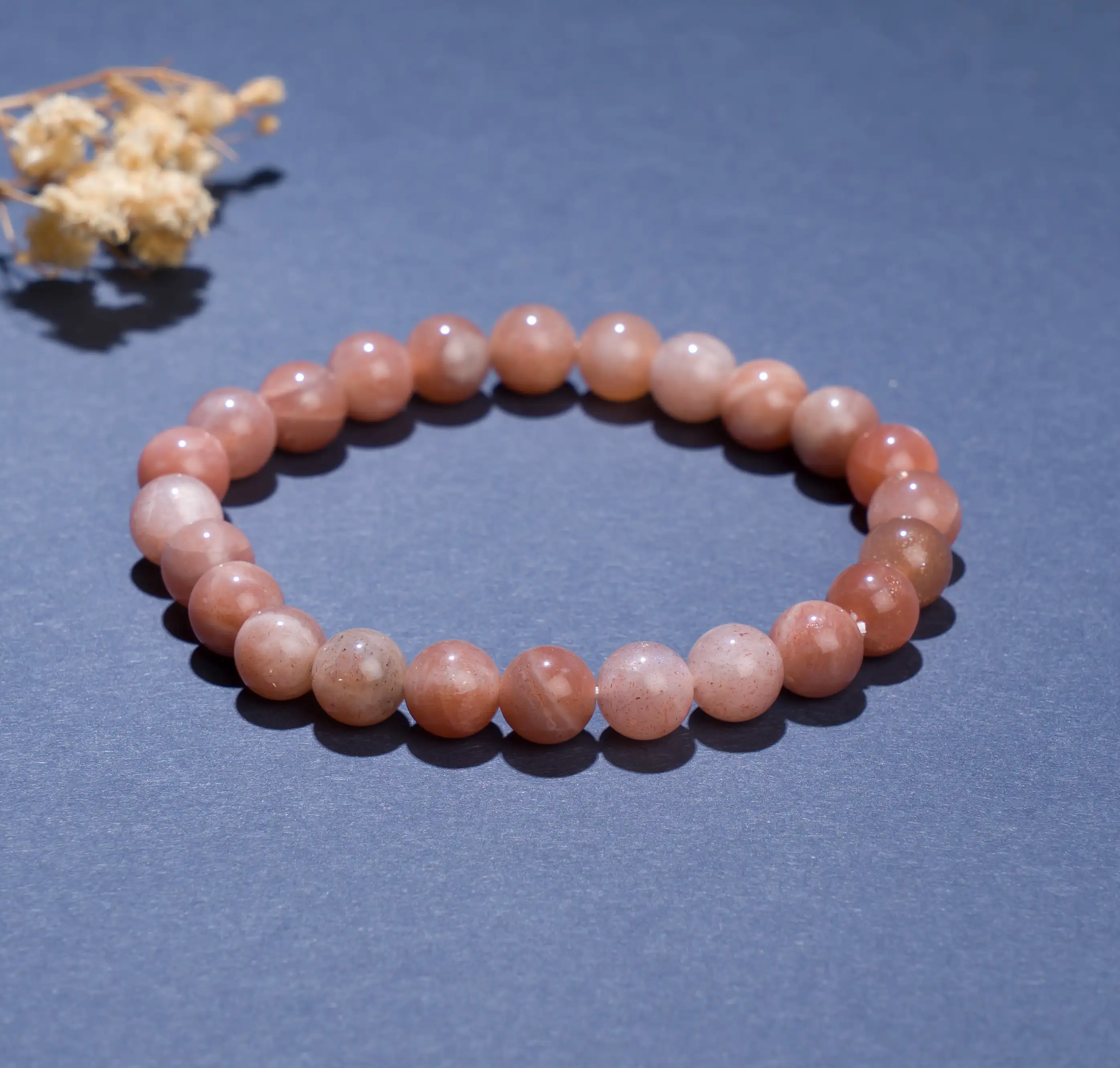 8mm Sunstone Crystal Bracelet