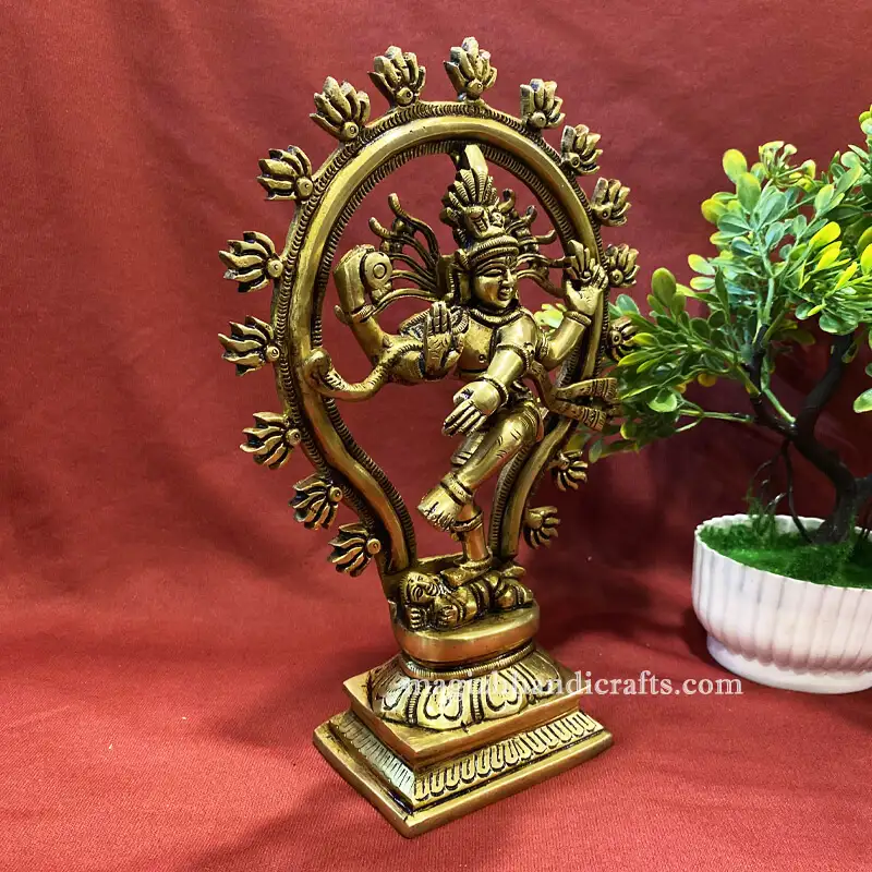 10 inches oval Natarajar idol - SC - secondary