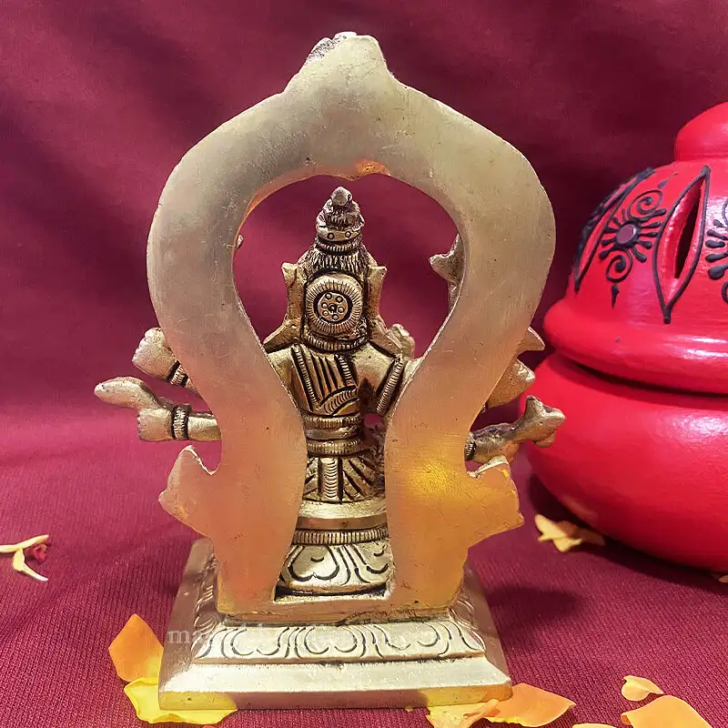 Brass Varahi Amman 5 inches with Frame - image 4