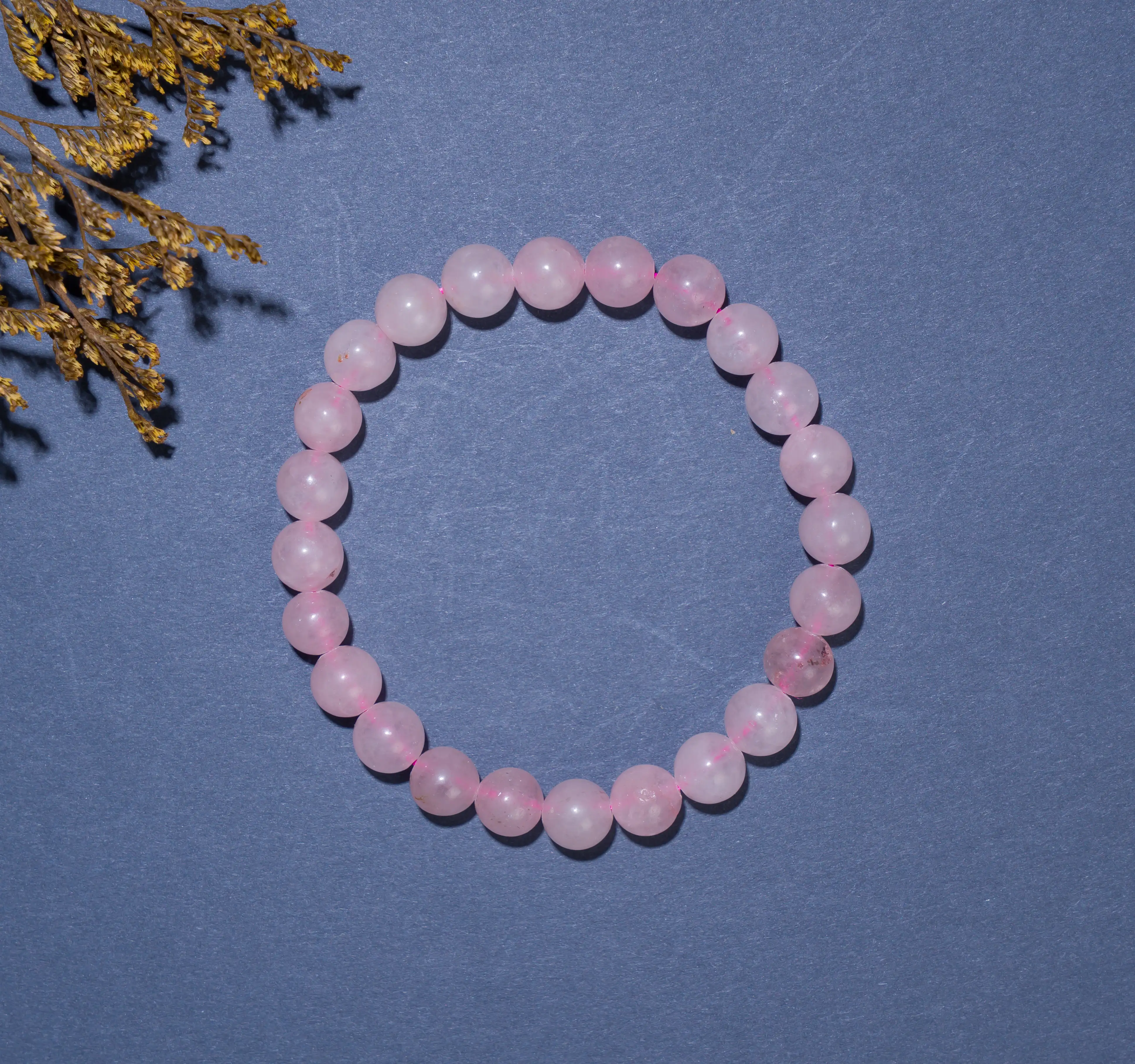 8mm Rose Quartz Crystal stone Bracelet - secondary