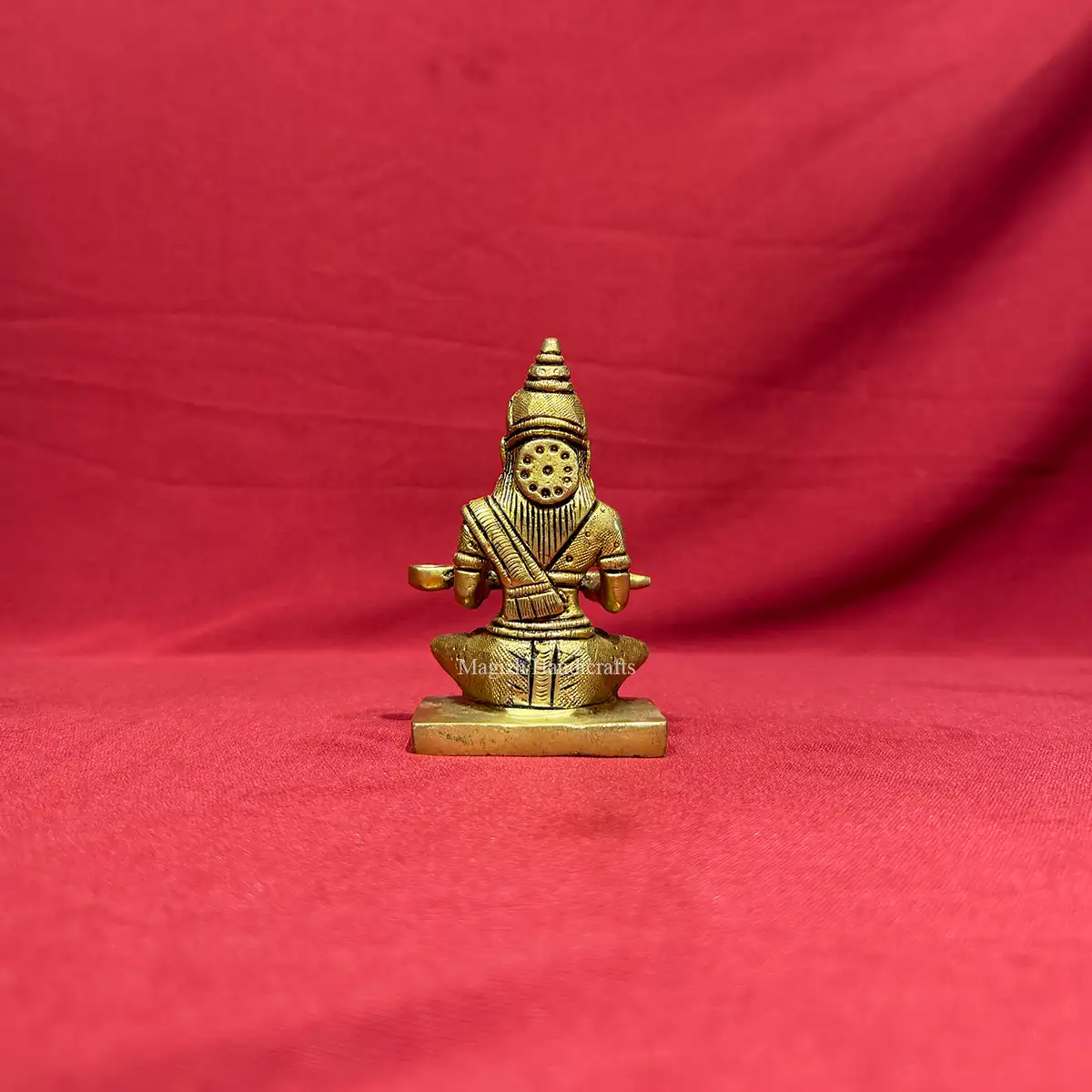 4 inches brass goddess Annapoorna statue - image 4