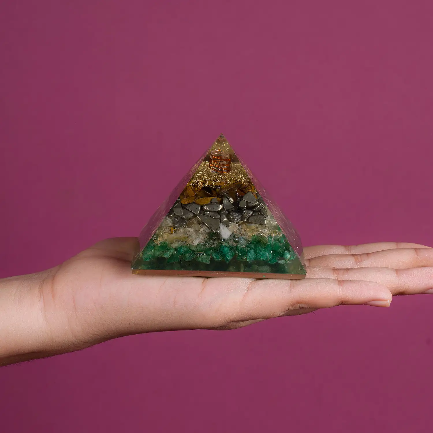 Money Magnet Crystal stone Pyramid - image 1
