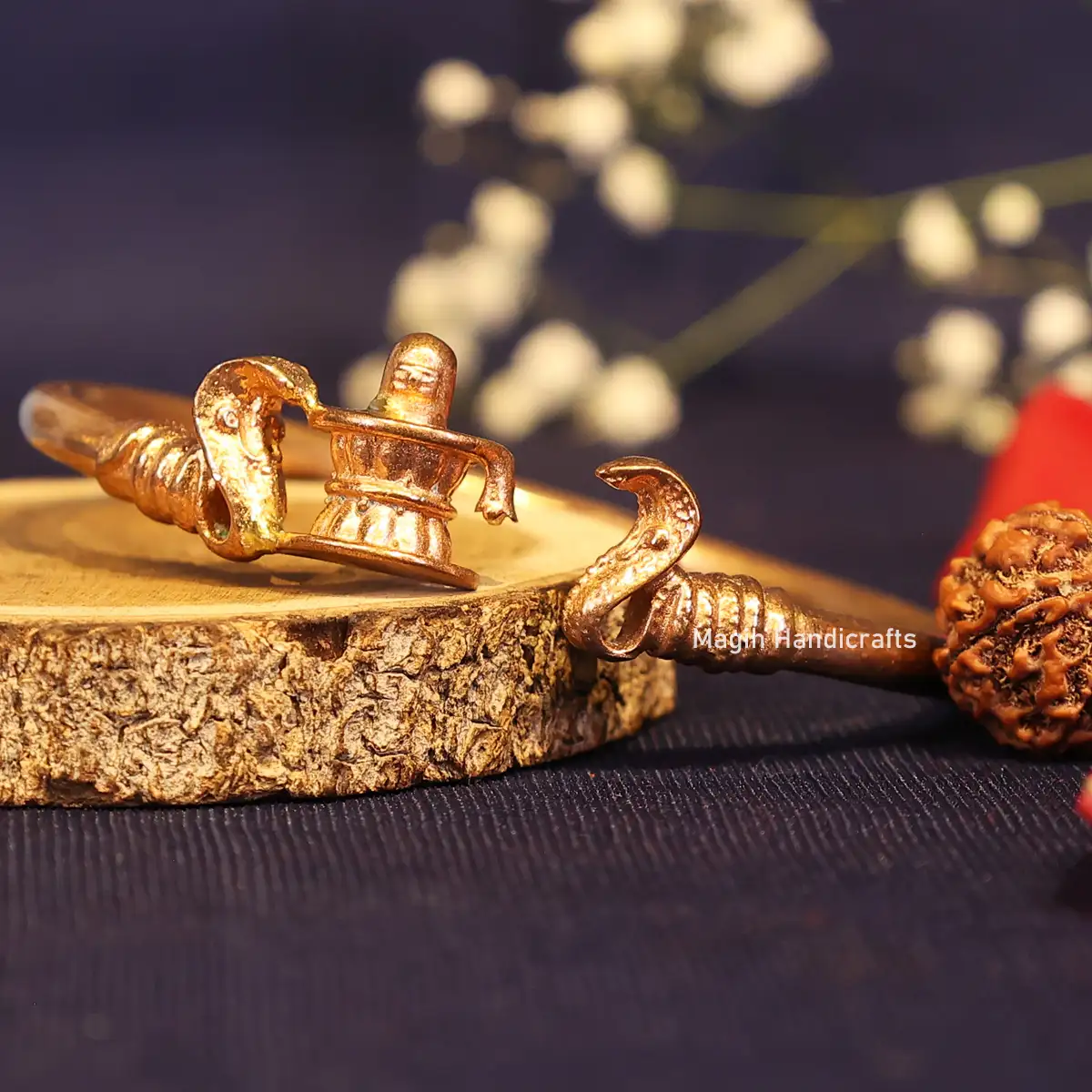 Two Snake and Lingam Impon Bracelet - secondary