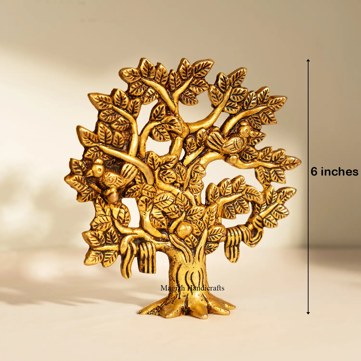 6 Inch Brass Kalpavriksha Tree of Life table top - secondary