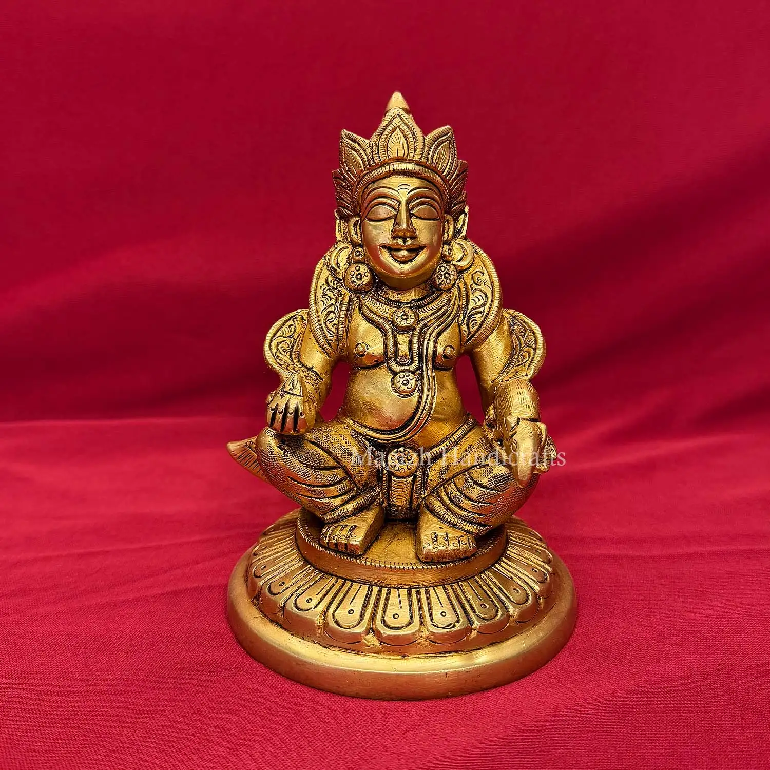 6 inches Brass Kuberar idol - image 1