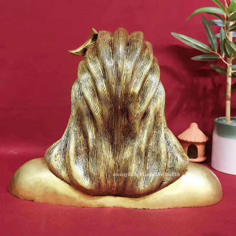10 inches Brass Aadiyogi Shiva idol - image 3