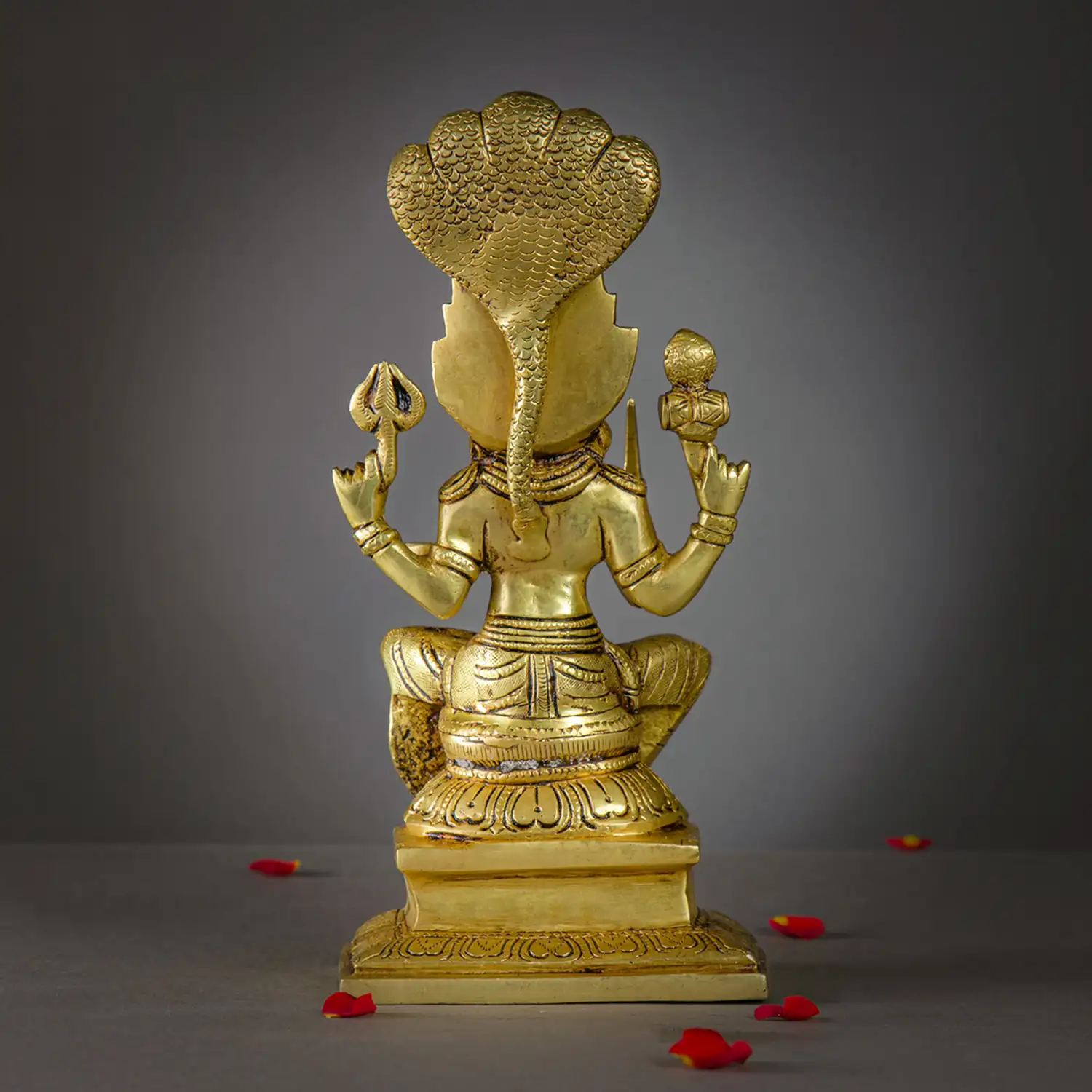 9.5 inches brass karumariamman idol - image 4