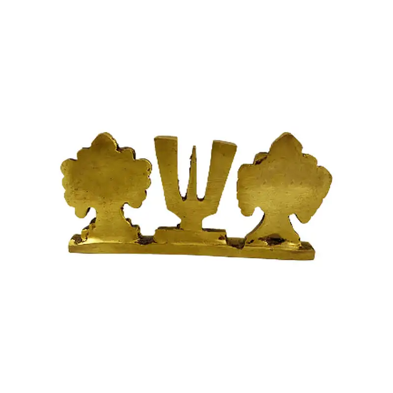 Brass Sangu Chakram Namam table top - image 3
