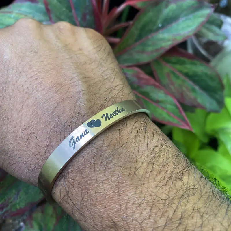Free size Premium quality Stainless Steel Bracelet - Rose Gold Cuff - image 5