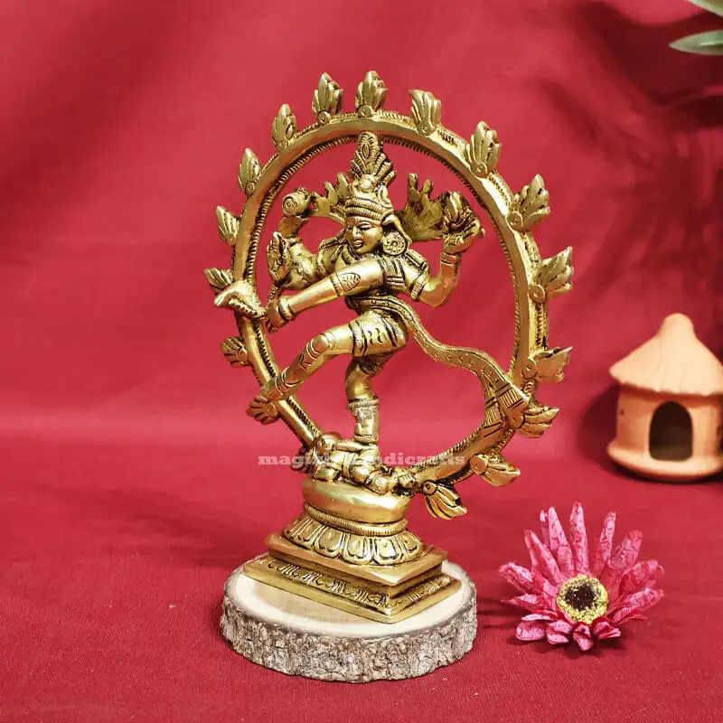 6.5 inches Brass Lord Natrajar Idol - secondary