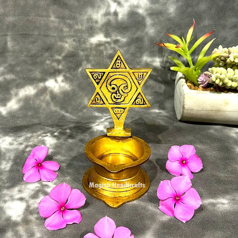 Brass Star Om Saravana bava vilakku
