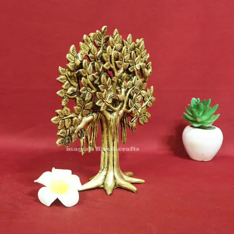 9 inches table top Brass karpaga vriksham tree - secondary