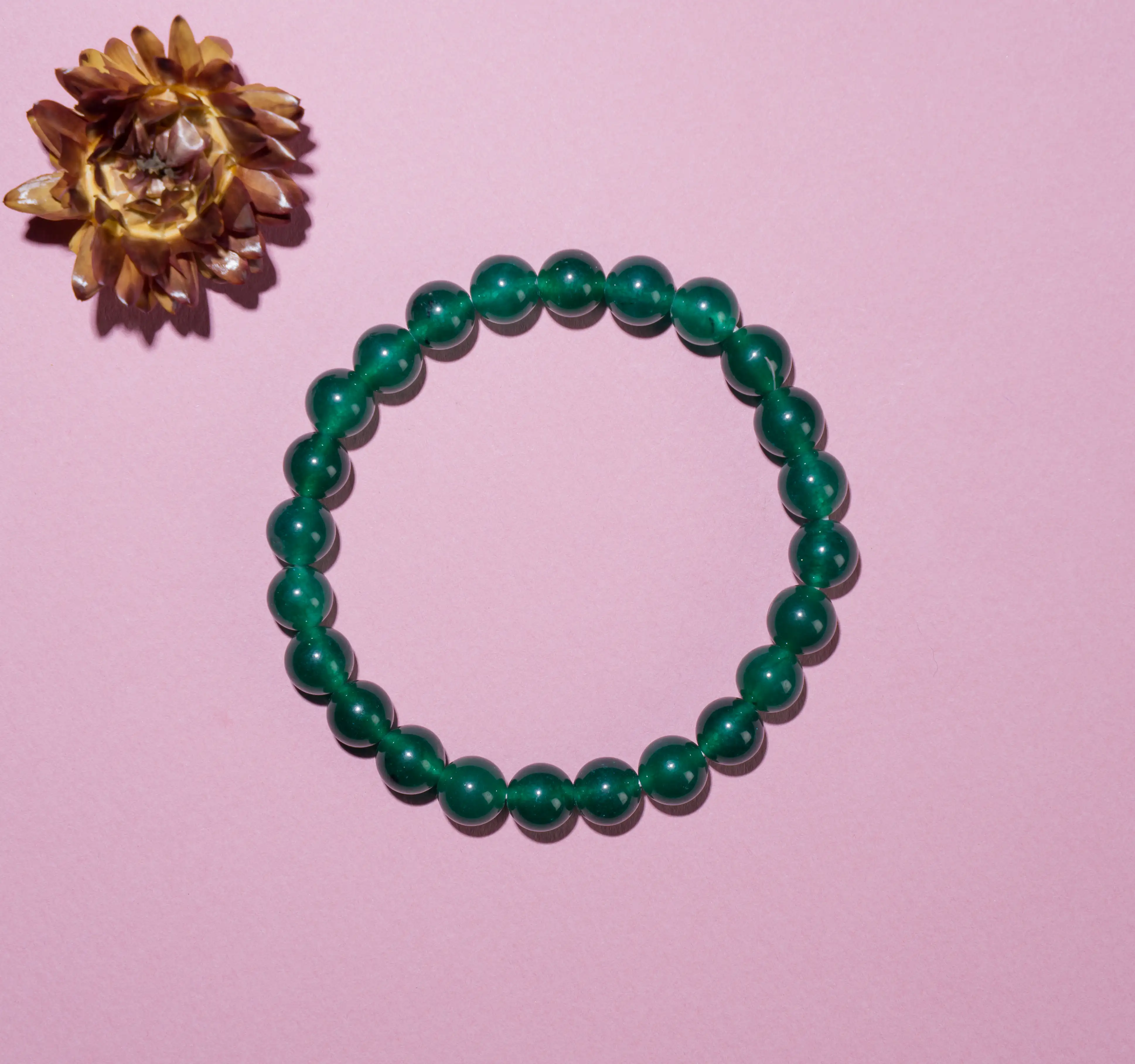 Green Jade crystal Bracelet 8mm - secondary