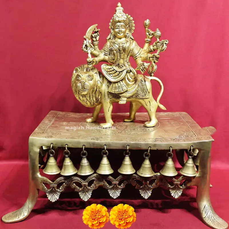 15x11 Brass Stool/Peedam with bell SC - image 3