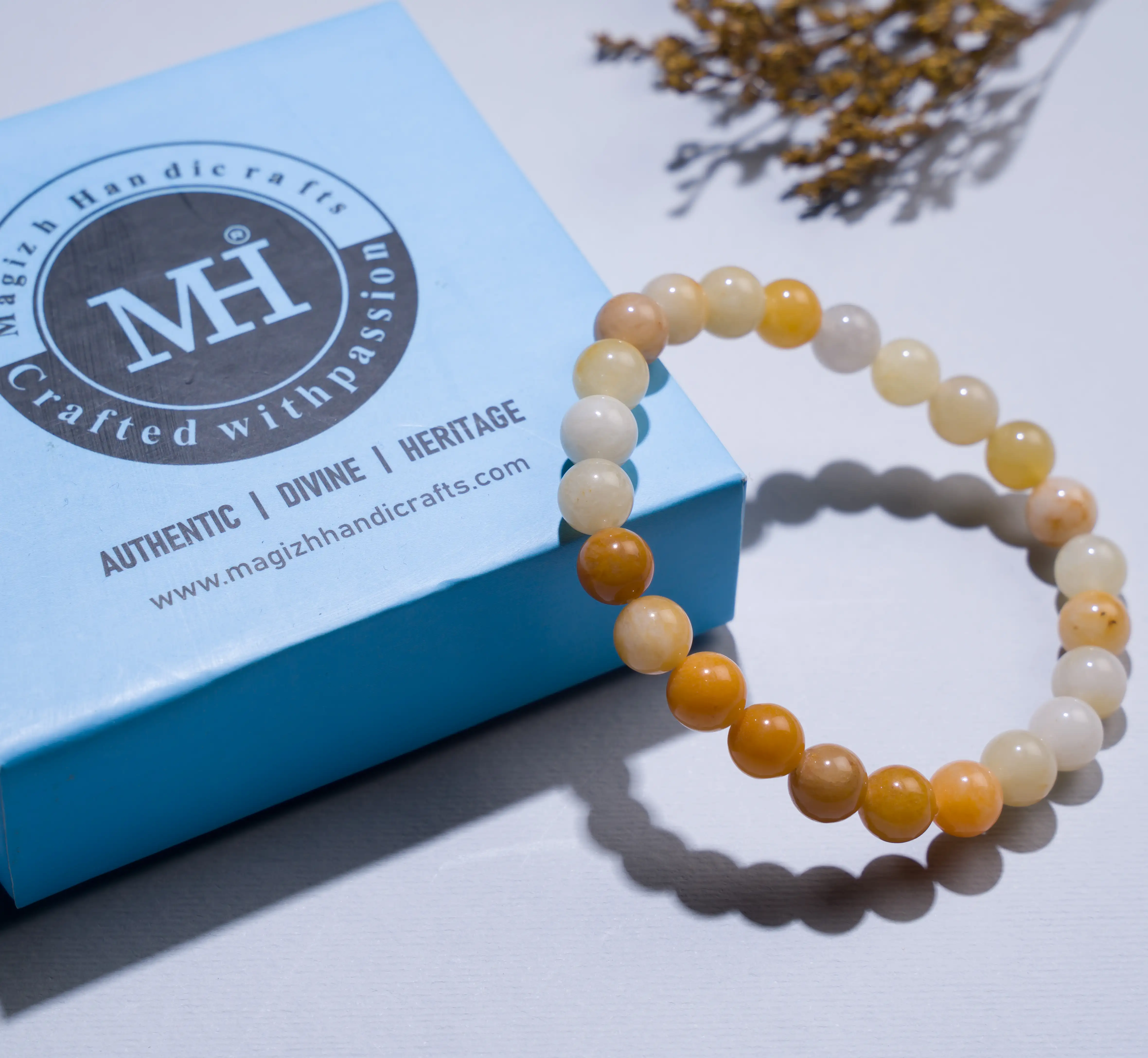 8mm Yellow Aventurine crystal bracelet - image 3