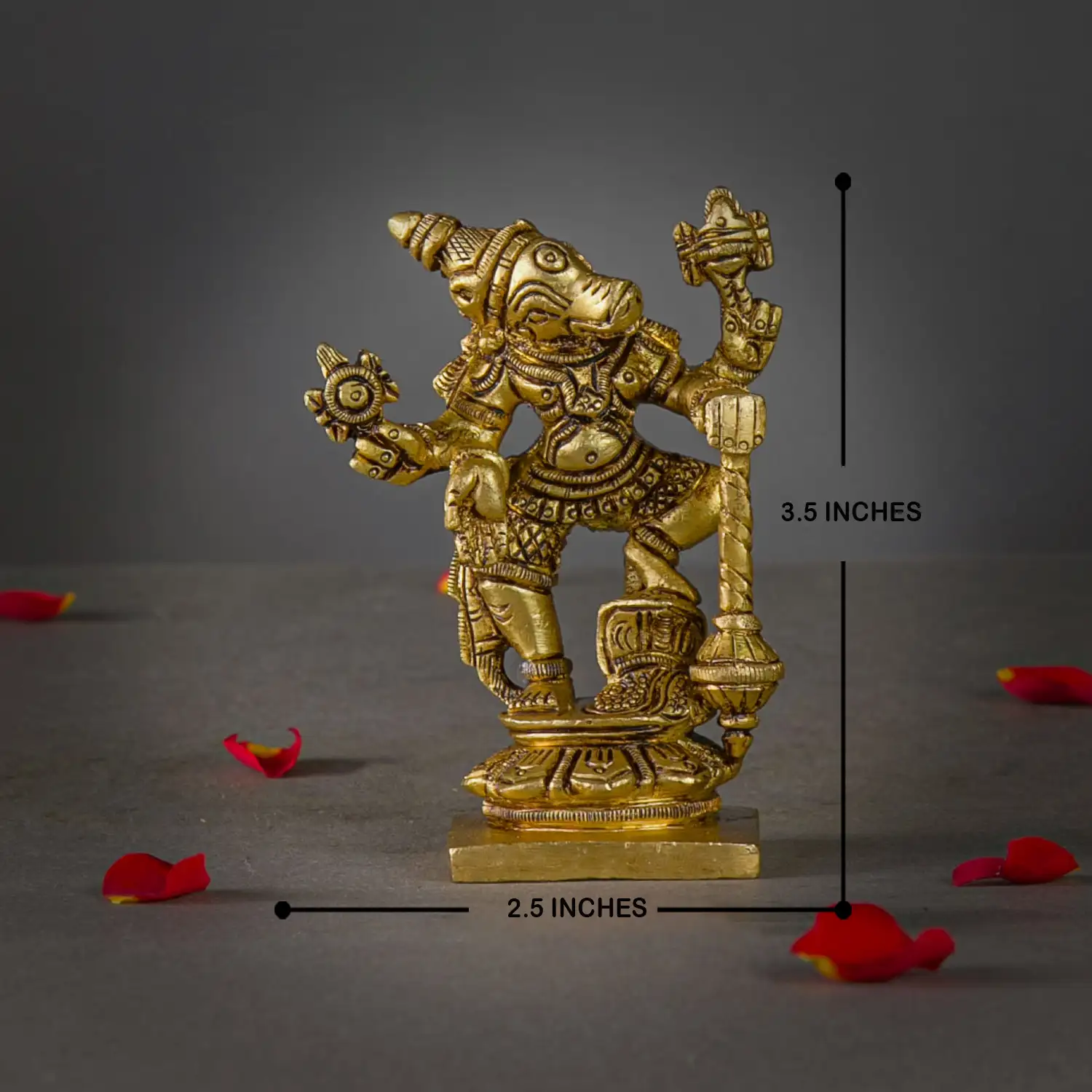 3.5inches brass Hayagiriwar idol - image 5