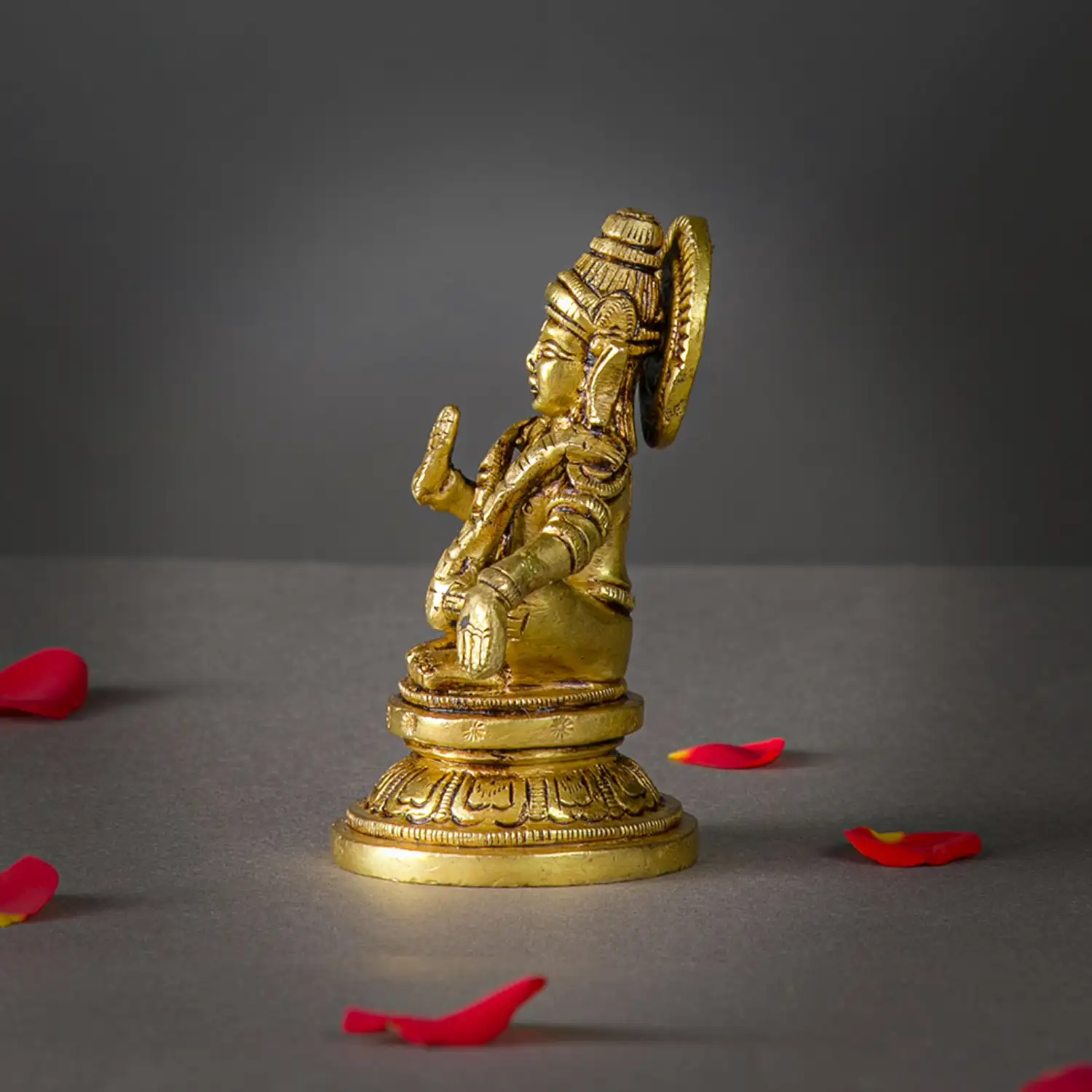 Brass Lord Ayyappan 3.5 inches - image 3