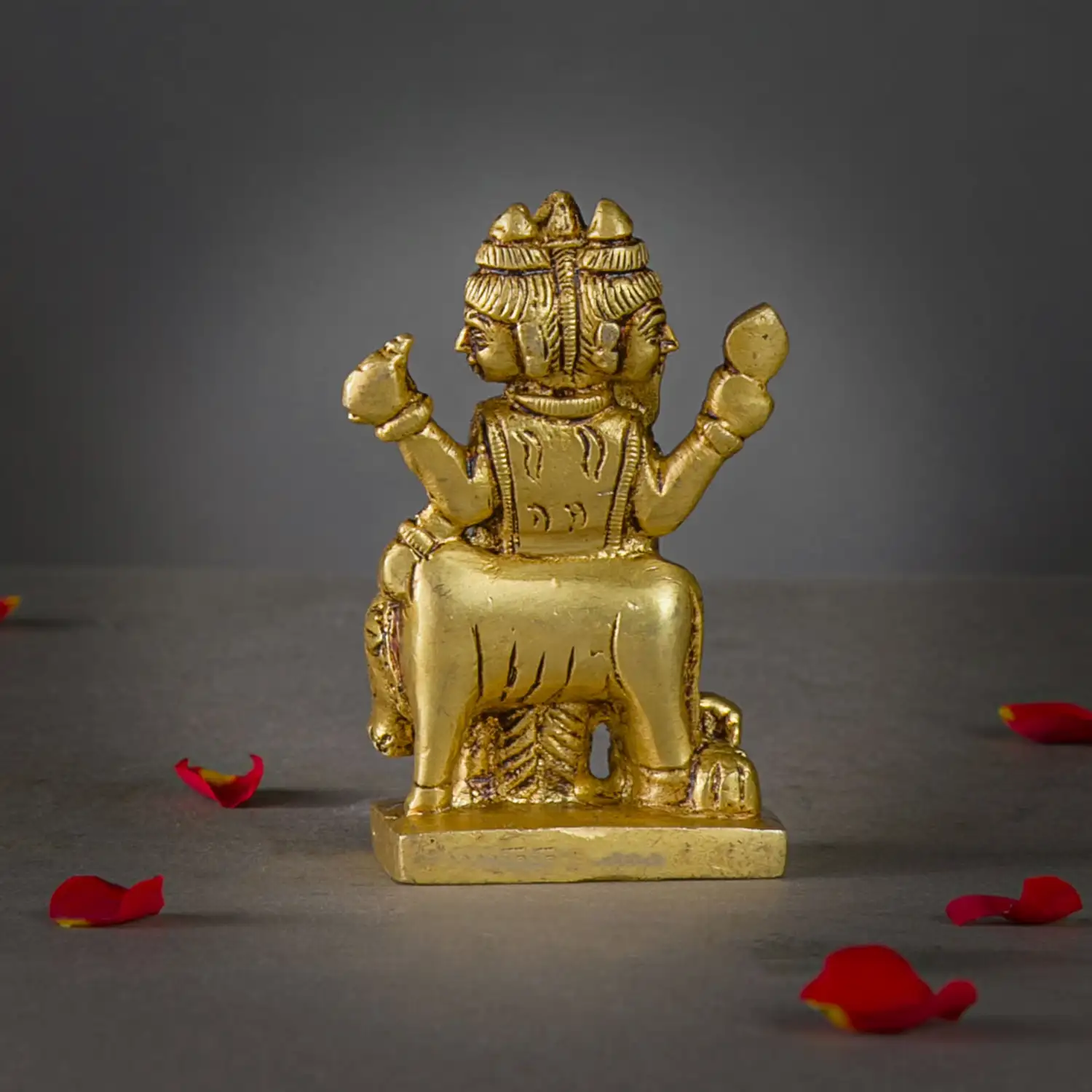 3.5 inches Brass Dattatreya idol - image 4