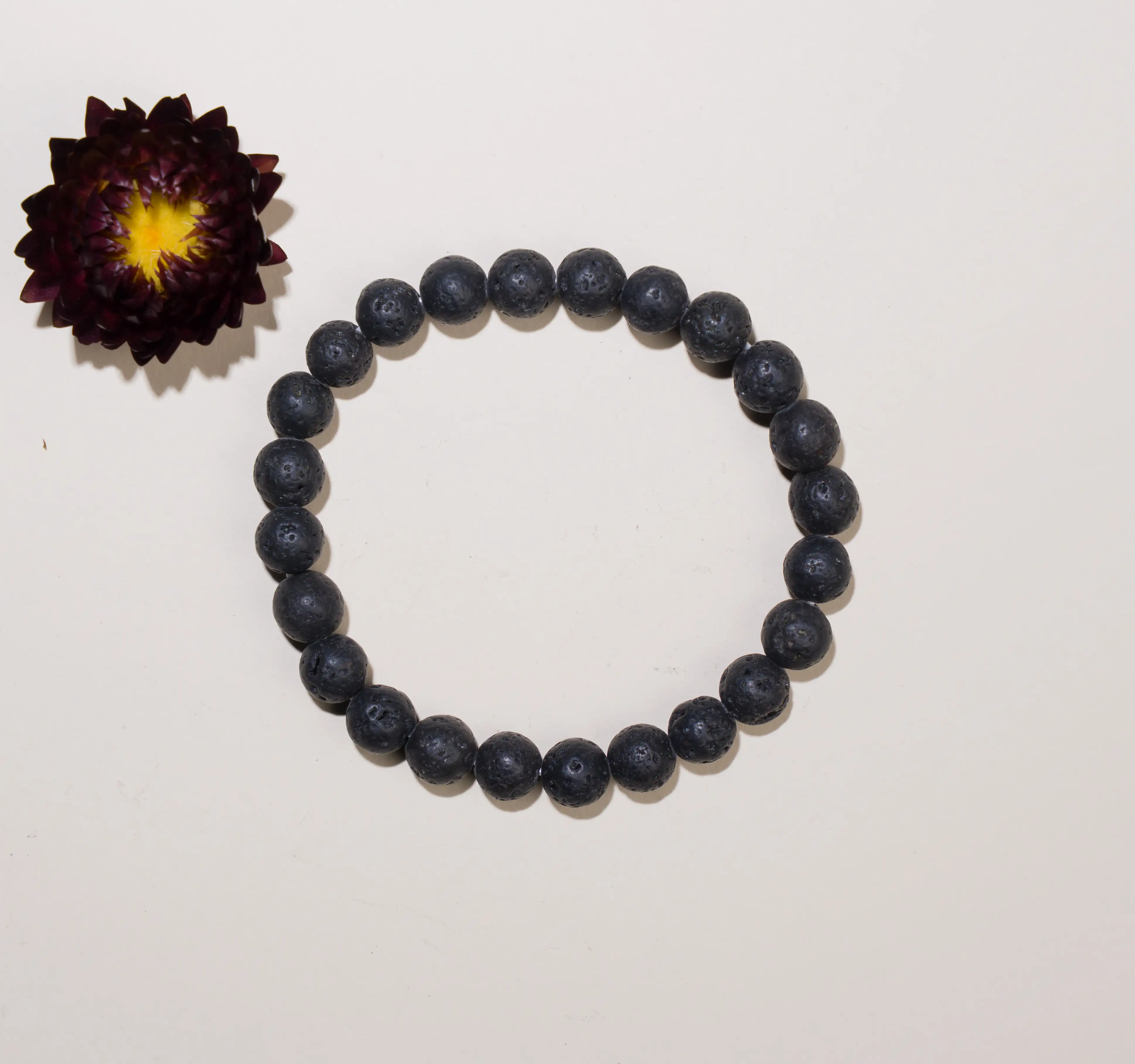 8mm Lava crystal stone Bracelet - secondary
