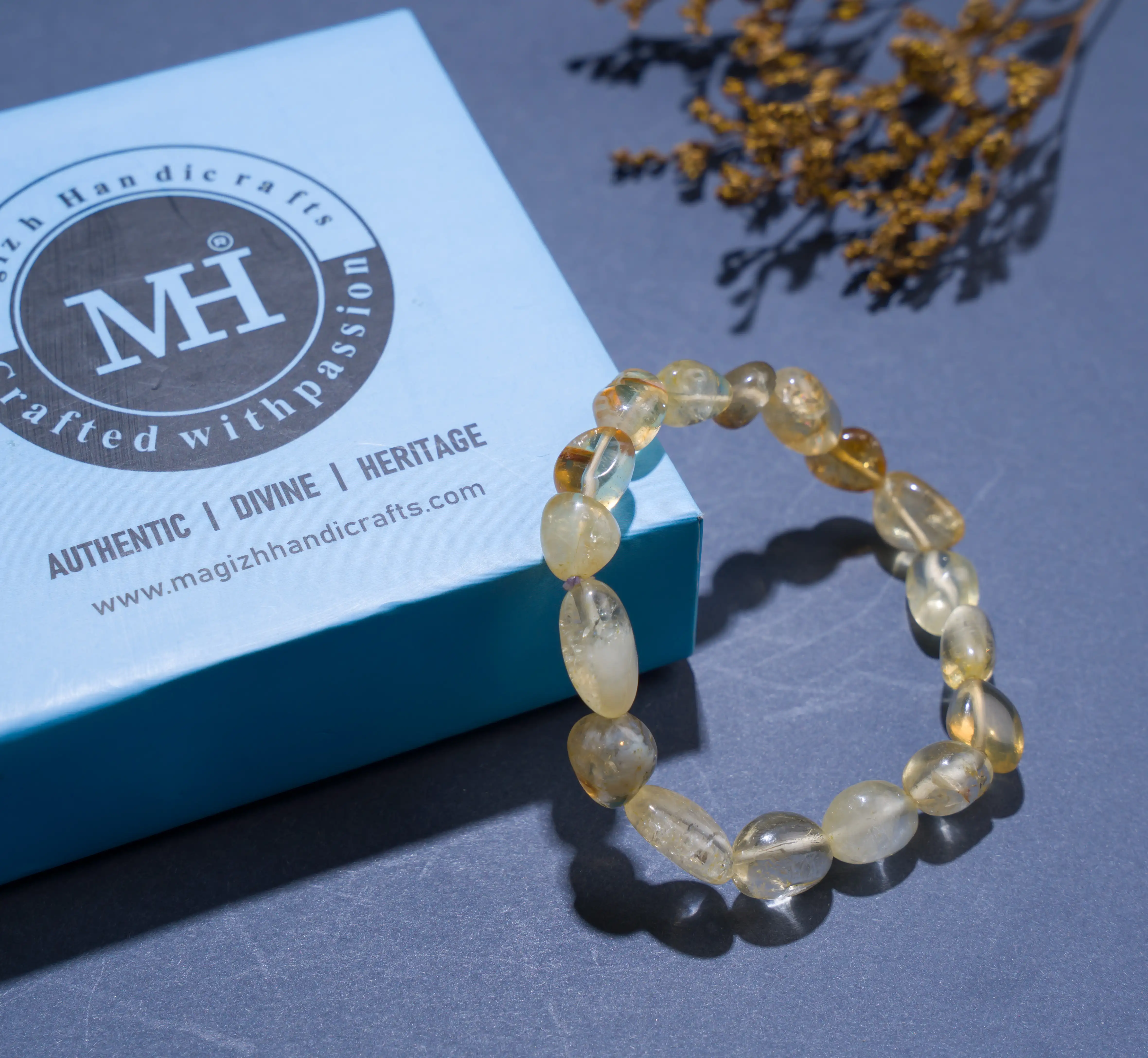 Citrine tumble Crystal Bracelet - image 3