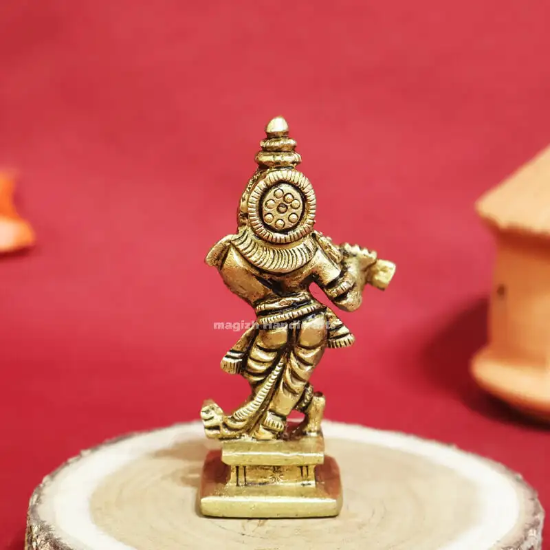 2 inch Flute Krishna Idol - secondary