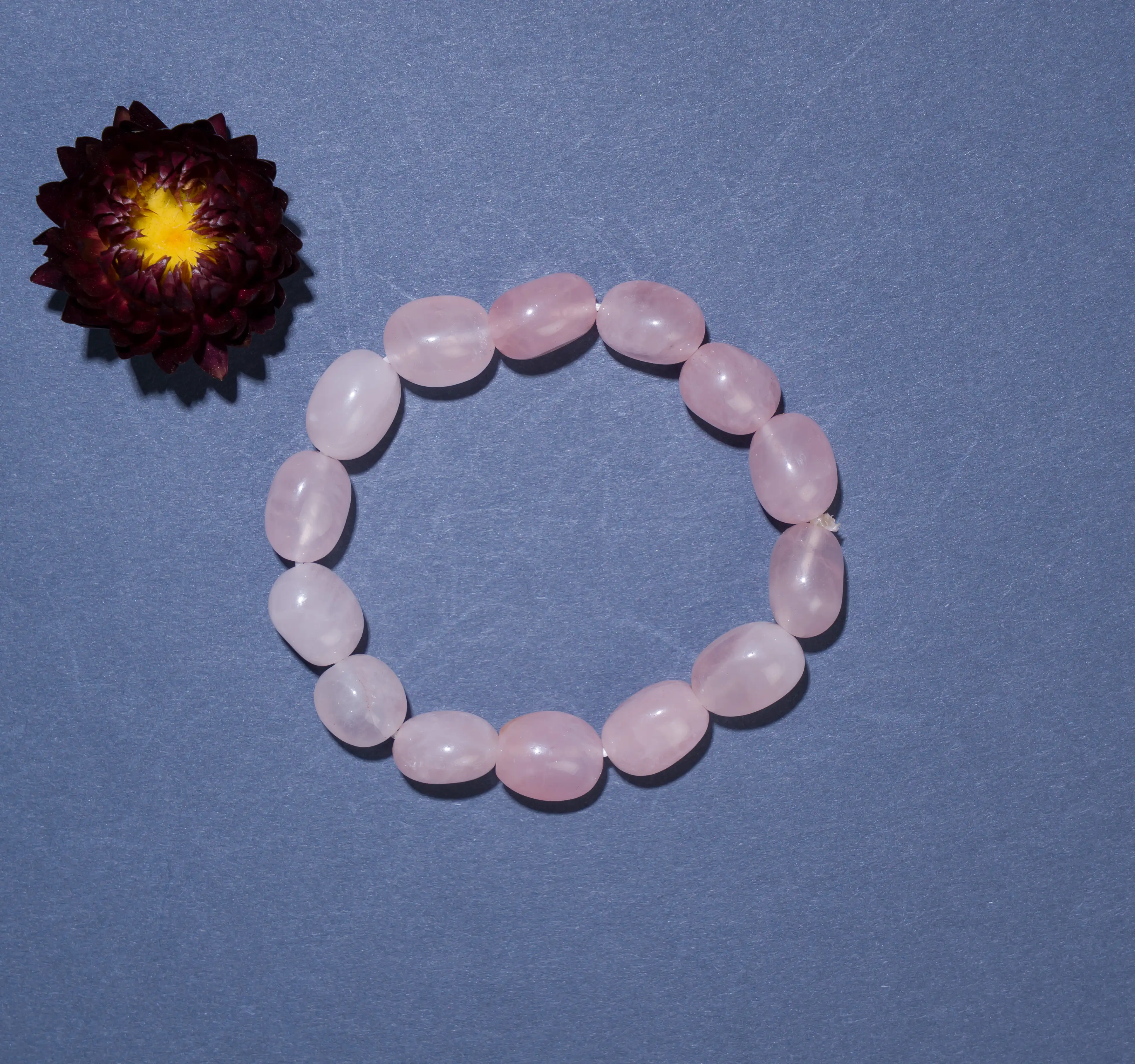 Rose Quartz cystal Tumble bracelet - image 2
