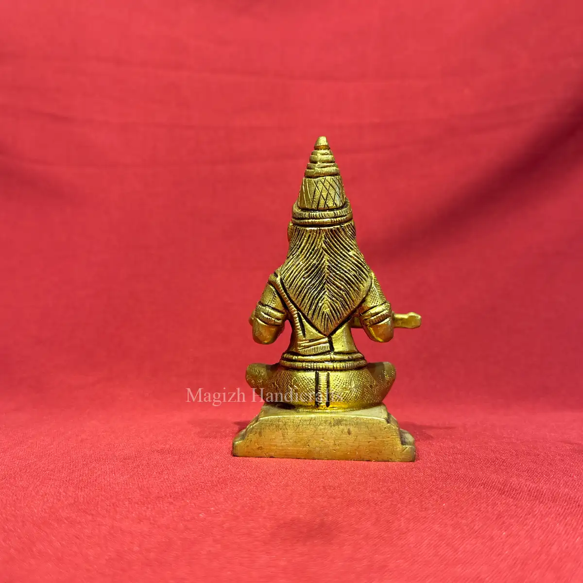 4.5 inches brass goddess Annapoorni devi idol - image 4