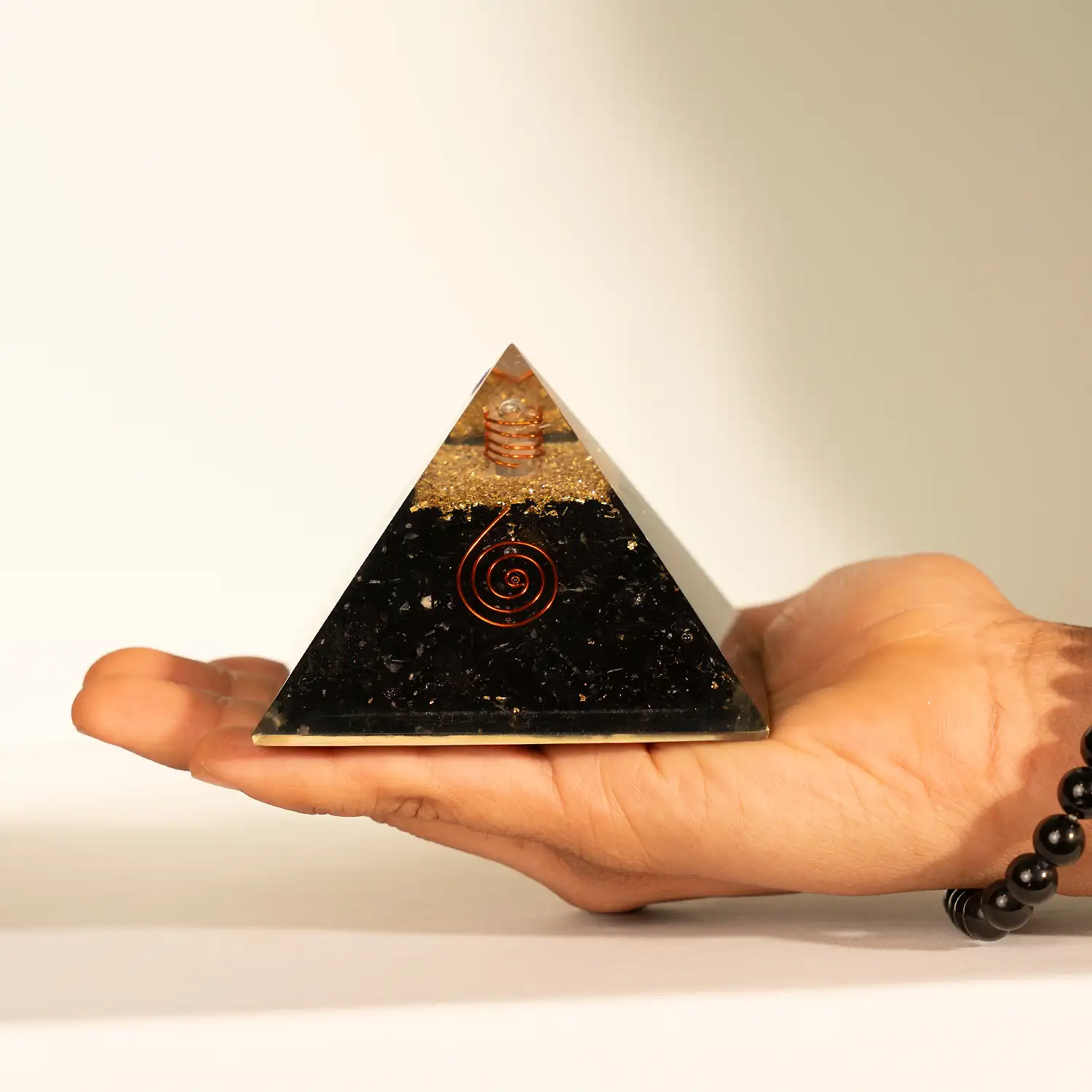 Black Tourmaline Crystal stone Pyramid - image 3