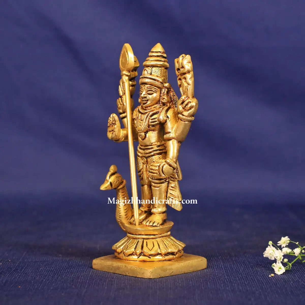 Brass Murugan idol - 5 inches - secondary