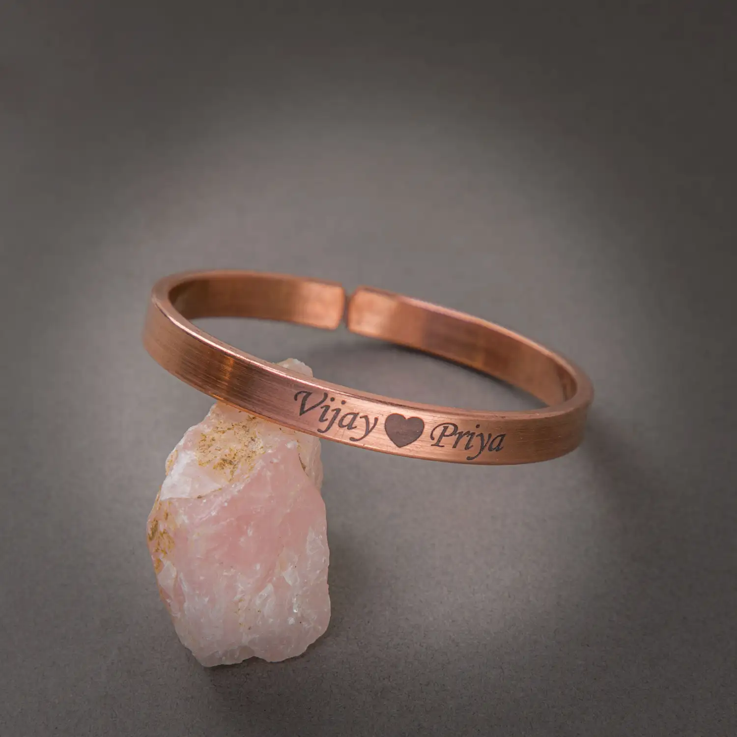 Customized heavy Copper Bracelet with your name - 8mm - secondary