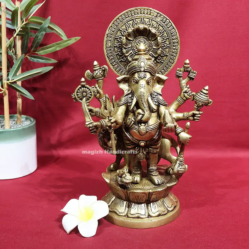 11.5 inches kan drishti Ganesha idol SC