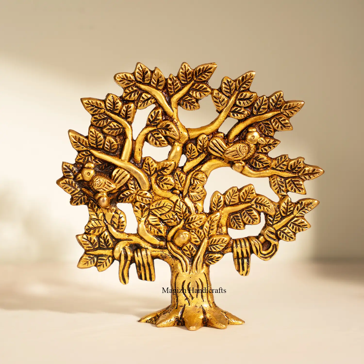 6 Inch Brass Kalpavriksha Tree of Life table top