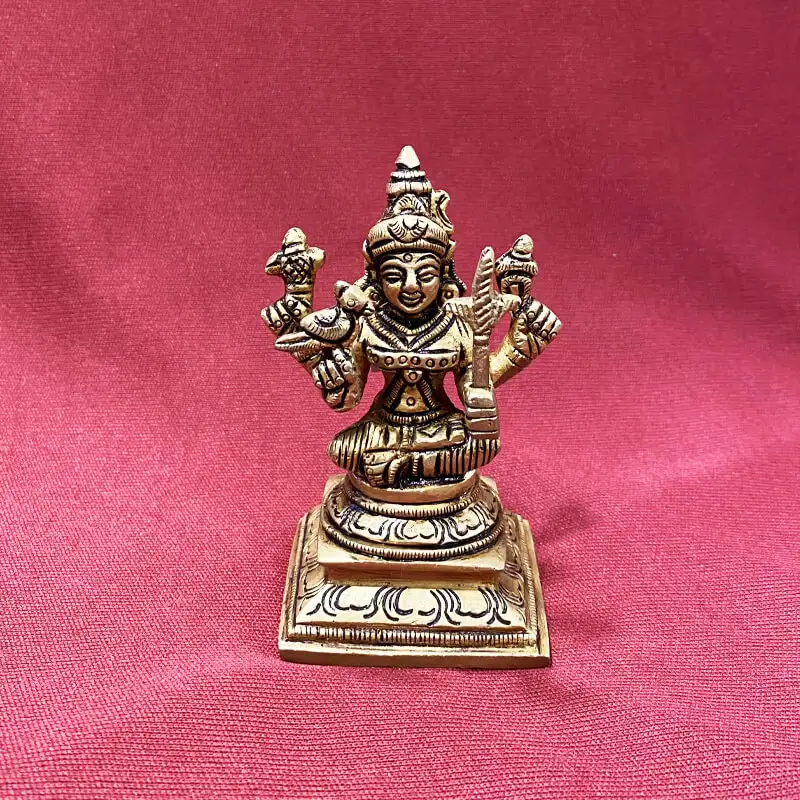 3.5 Inches Brass Kamatchi amman