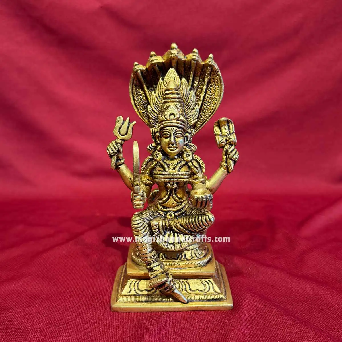 6 inches Brass Karumariamman idol - image 1