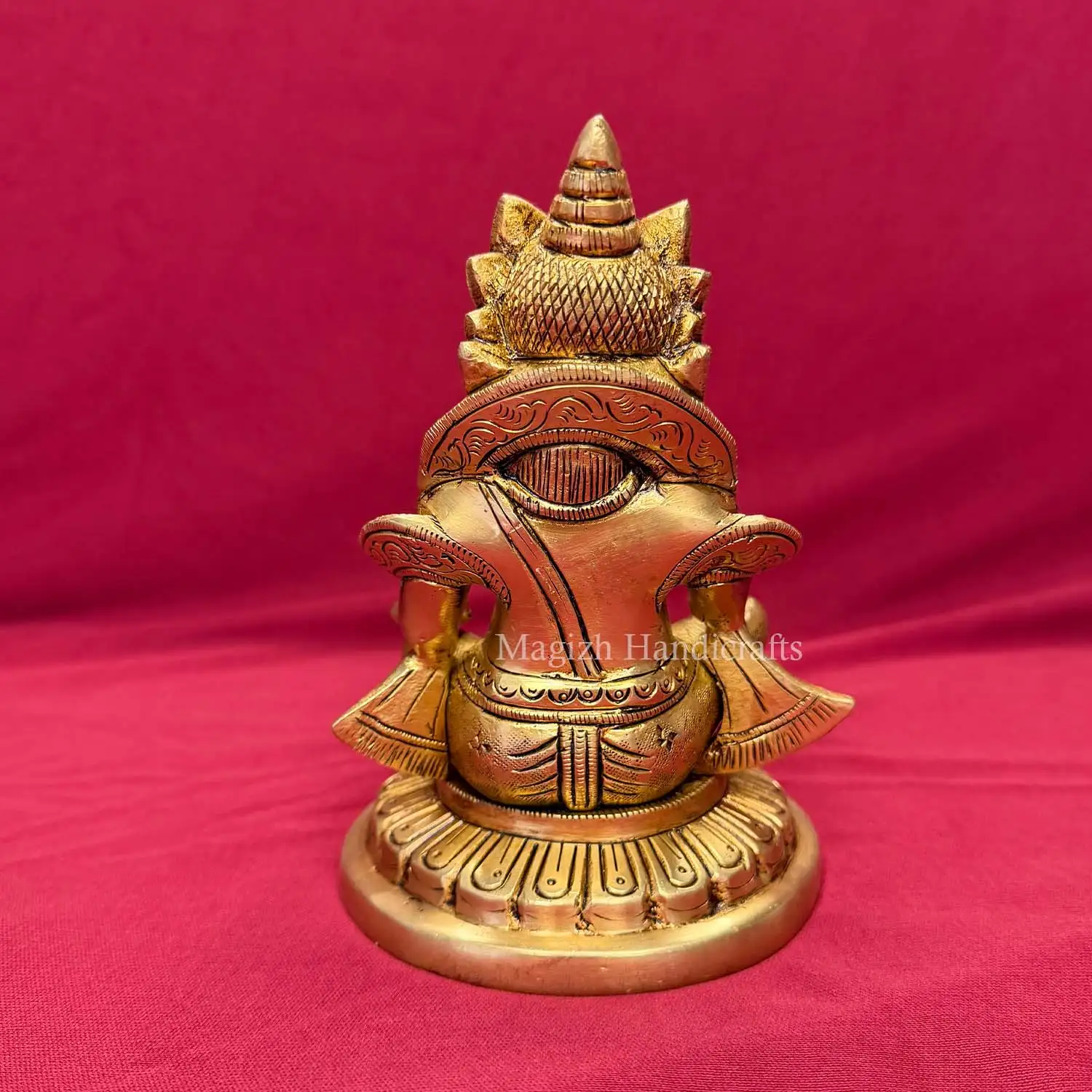 6 inches Brass Kuberar idol - image 4