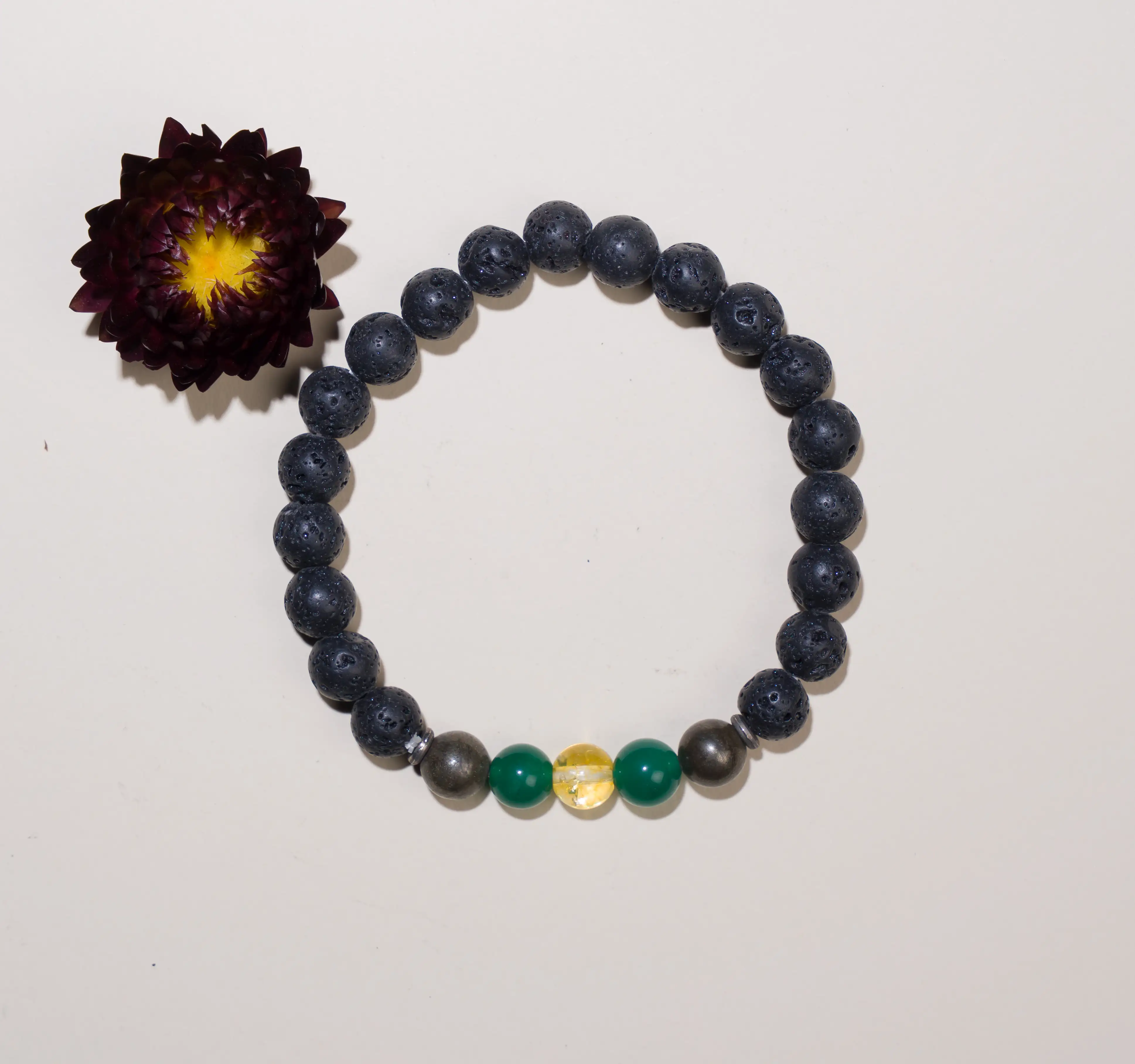 8mm Money Magnet Lava Crystal Bracelet - secondary