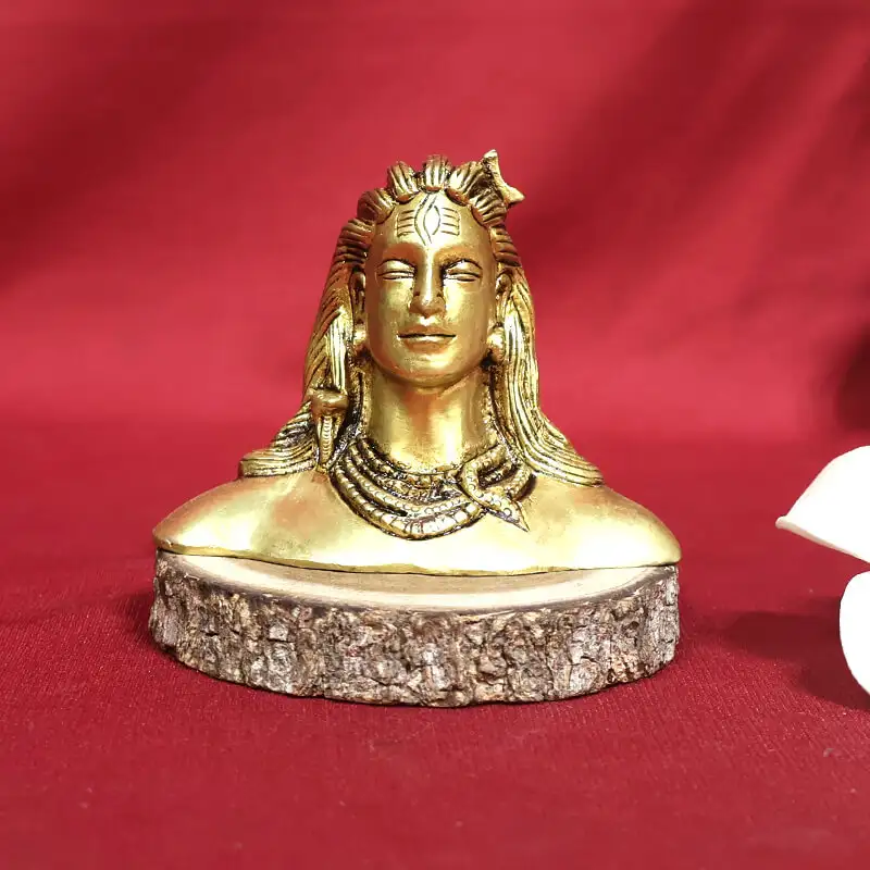 2.5 inches Brass Aadiyogi without Base idol
