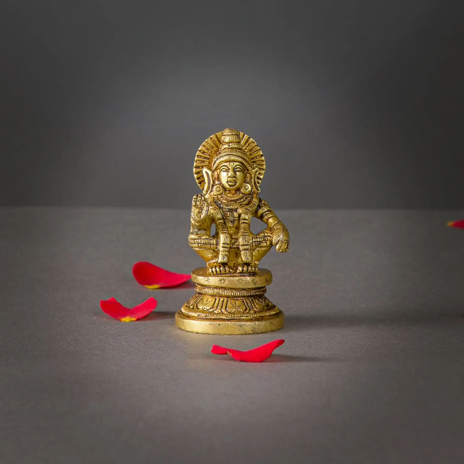 2.5 Inches Brass Ayyappan Idol - image 1