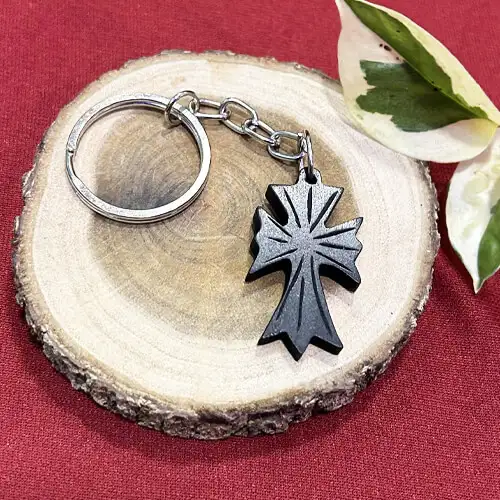 Original Karungali Cross keychain
