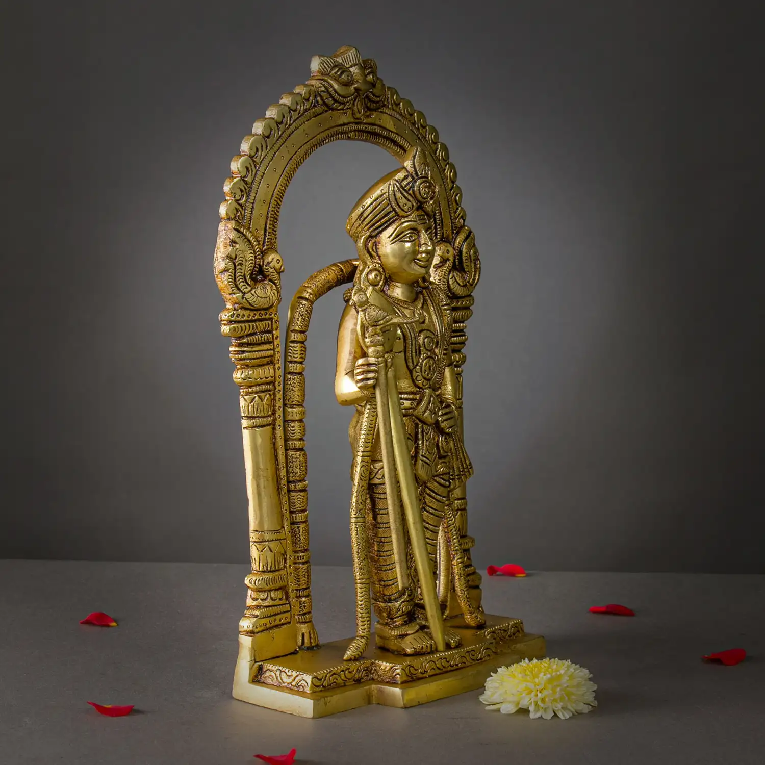 12 inches brass god Rajaalangaram Palani Murugan idol - secondary