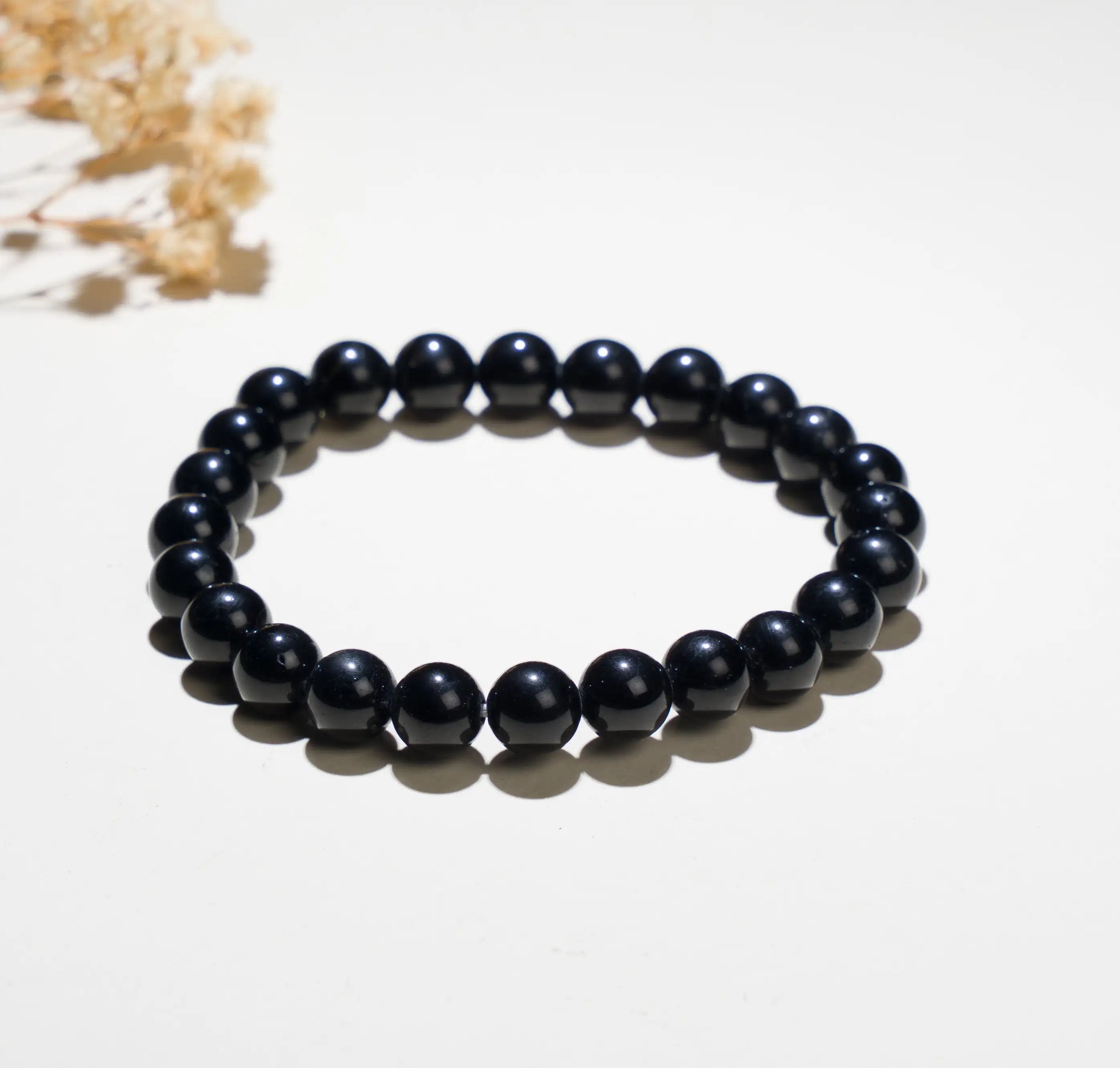Black tourmaline Crystal Bracelet (8mm)